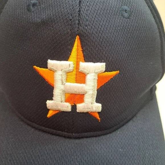 Houston Astros MLB Team Cap Hat Embroidered Logo Adjust Strap OSFM Blue Star - Picture 2 of 11